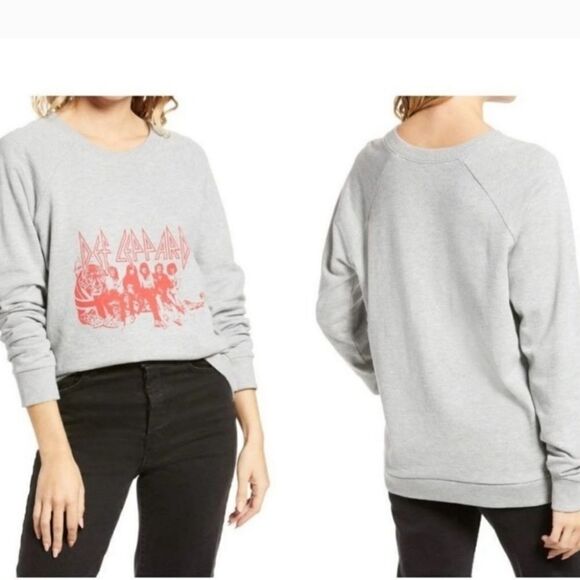 NWT Treasure & Bond Def Leppard Sweatshirt - Picture 4 of 6